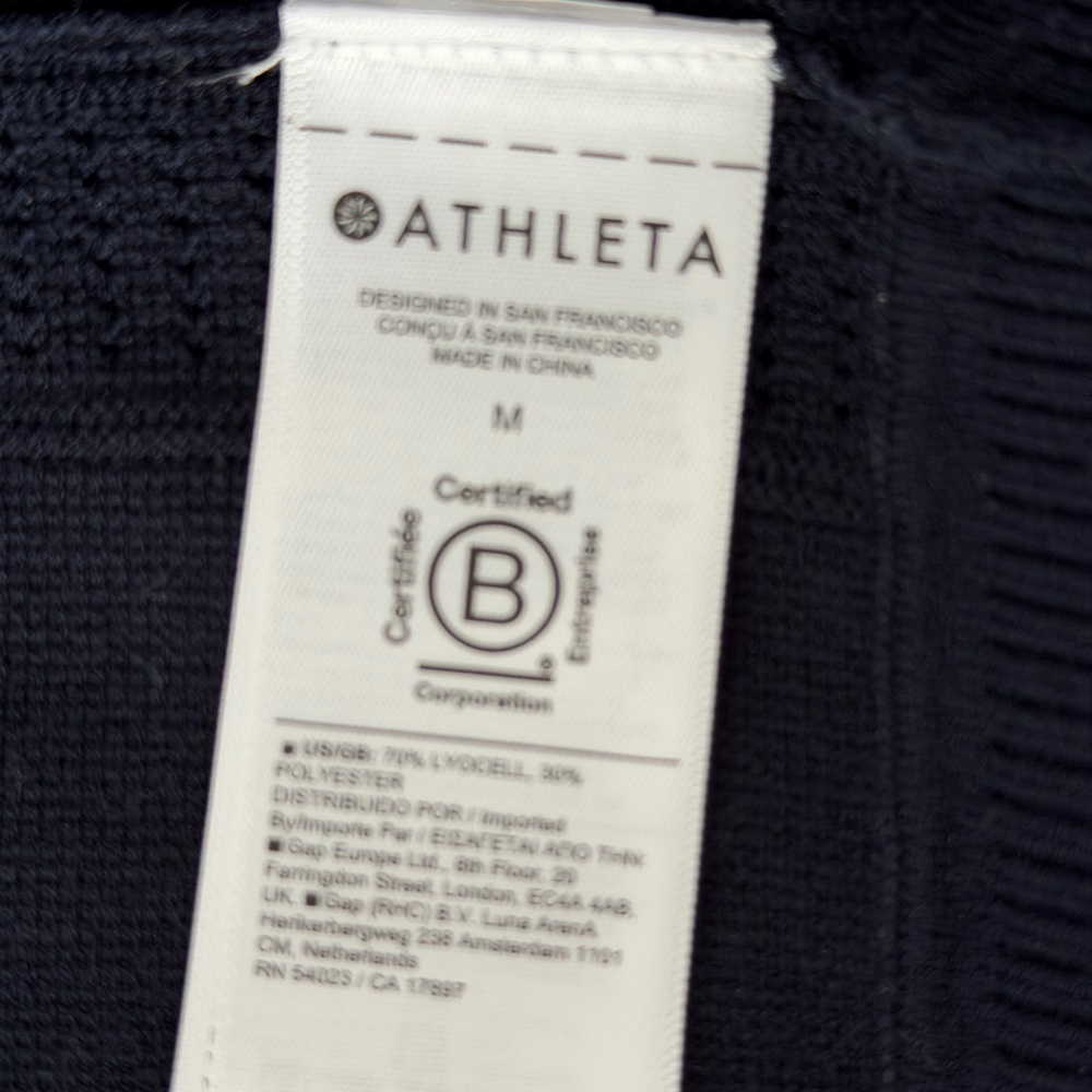 Athleta Advantage Sweater Navy Medium - Picture 13 of 15